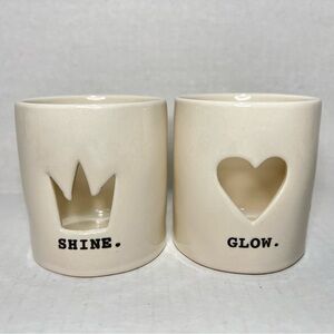 Rae Dunn Shine & Glow Votive Candle Holders